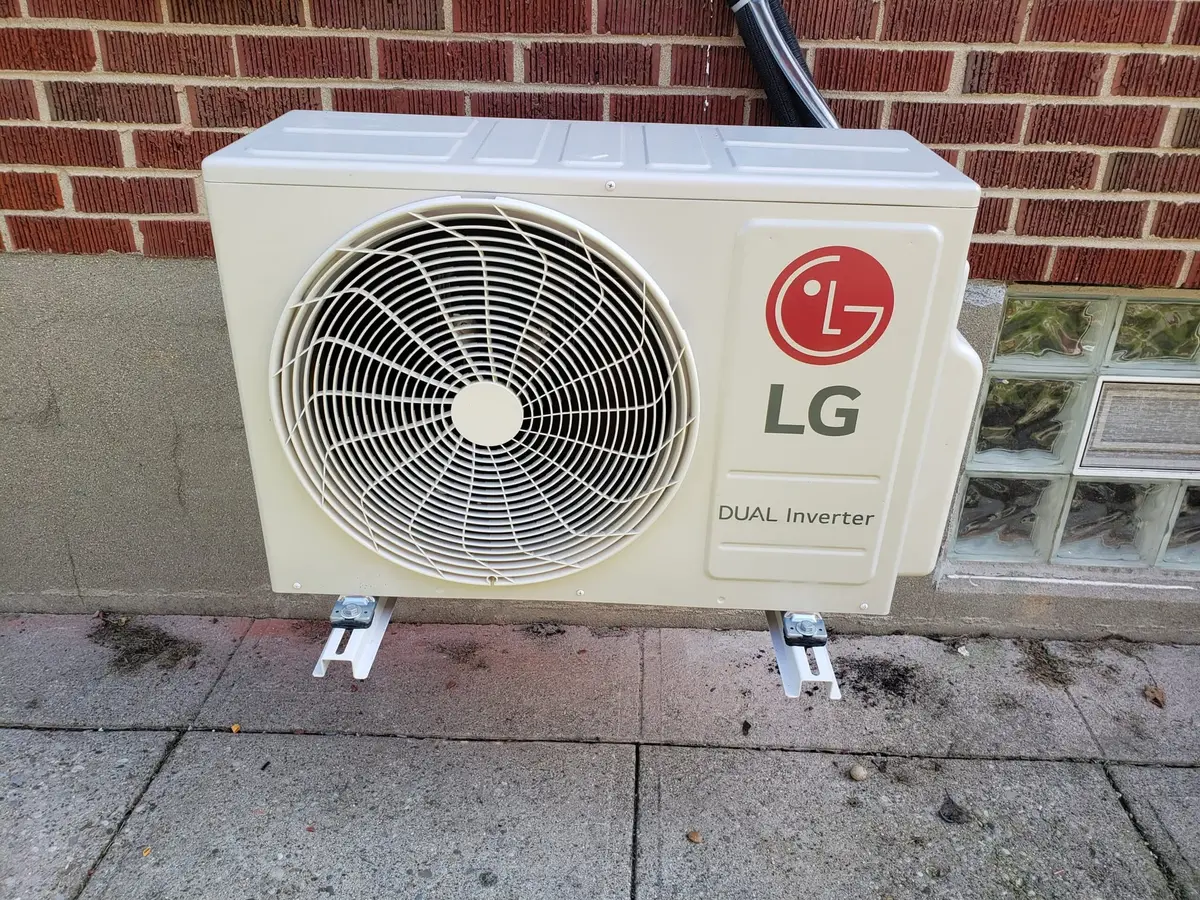 LG ductless mini-split air conditioning installation